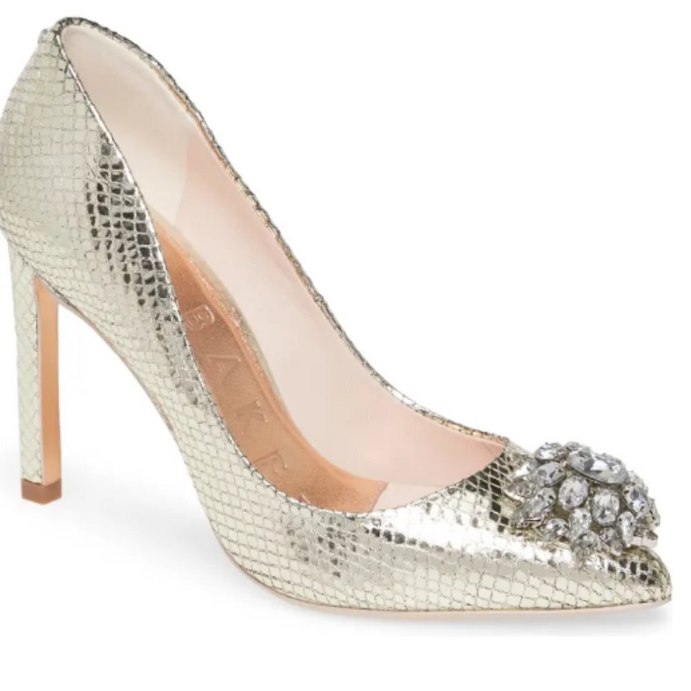 TED BAKER Elannam Crystal Embellished Pump…